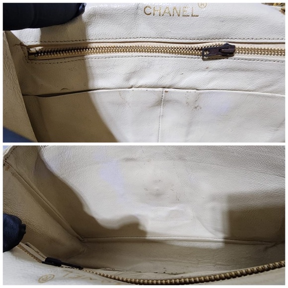 Authentic Chanel Classica Timeless Matelassè Flap Shoulder Bag Cream - Picture 16 of 16